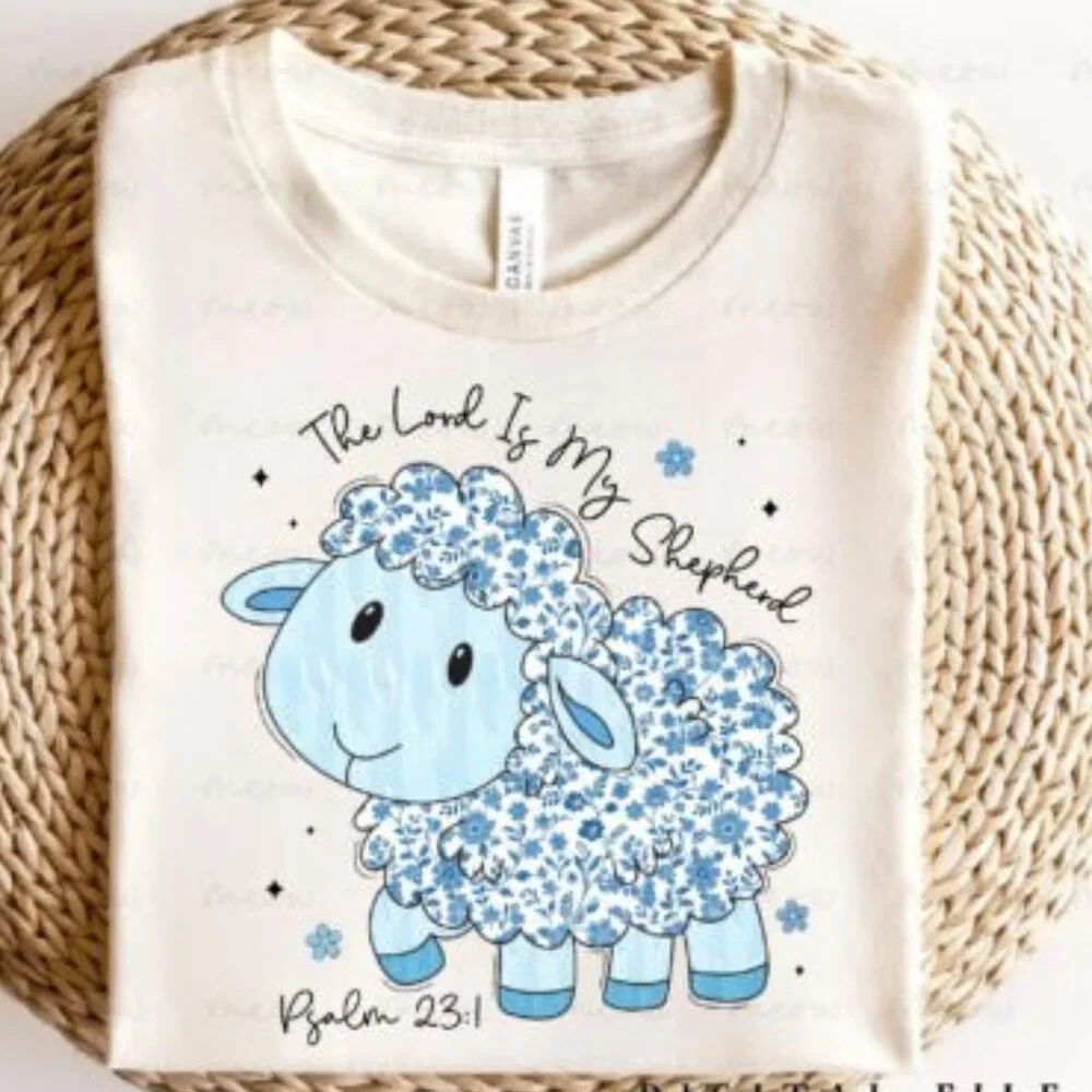 The Lord Is My Shepherd Ladies Tee - Picture 1 of 4